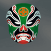 opera of the masks green mask symbol