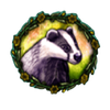 owl eyes badger symbol