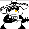 panda meme guitarist symbol