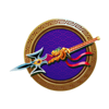 panda warrior staf symbol