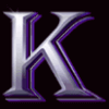 panther moon k letter symbol