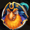 parrots gold pirate captain parrot symbol