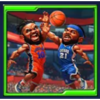 passionate basketball jumping players symbol