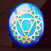 patanjali chakra blue sign symbol