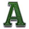 patricks club three pots letter a symbol