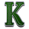 patricks club three pots letter k symbol