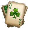 patricks club three pots playing cards symbol