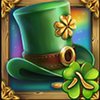 patricks party dice hat symbol