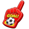 penalty shoot out super spin glove symbol