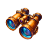 phoenix wheel gold binoculars symbol