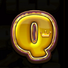 piggy bank stacked fortune q symbol