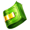piggy bank stash money bills symbol