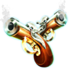 pirates plenty treasures of the seas guns symbol