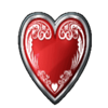 pistols and roses heart symbol