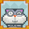 pixel paws cat grey symbol