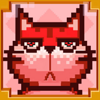 pixel paws cat red symbol