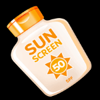 playa blanca sun screen symbol