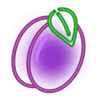 popiplay neon fruits plum symbol