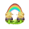 pot of gold rainbow symbol