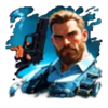 prison situation blue cop symbol