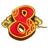 prosperous 8s hold and win red eight symbol