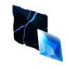 quartz sio2 blue symbol