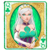 queen of cards green queen symbol