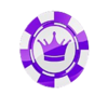 queen of cards purple symbol