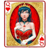 queen of cards red queen symbol