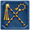 queen of egypt exotic wilds crook and flail symbol