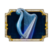 queen of rome harp symbol