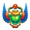 queen of the 3 pyramids cash collect scarab symbol