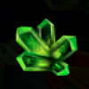 queen of the crystal rays green crystal symbol