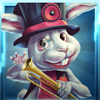 queen of wonderland megaways rabbit symbol
