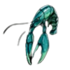rabid randy gone fishing prawn symbol