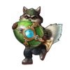 raccoona lisa shield symbol