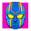 rave riot blue mask symbol
