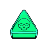 rave riot poison tablet symbol