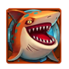 razor shark jackpots orange shark symbol