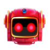 ready steady robo head red symbol