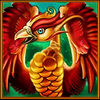 red bird and golden dragon bird symbol