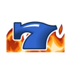 red hot gambler sevenblue fire symbol