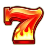 red hot multipliers seven symbol