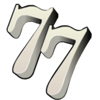 red white and blue double7 symbol