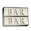 red white and blue doublebar symbol