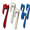 red white and blue triple 7 symbol