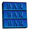 red white and blue triplebar symbol