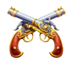 redbeards ruby fortune map guns symbol