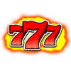 retro 777 seven fire symbol
