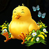 retro easter bird symbol